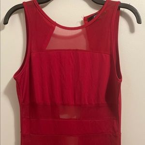 New Red sheer romper